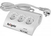 Удлинитель Navigator 71 544 NPE-USB-05-180-ESC-3x1.0