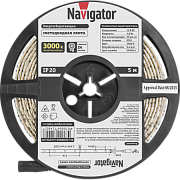 Лента светодиодна белая Navigator 71402 NLS-3528WW60-4.8-IP20-12V R5