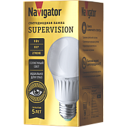 Лампа светодиодная Navigator NLL-A60-9-230-2.7K-E27-FR-SV