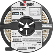 Лента светодиодная белая Navigator 71763 NLS-3528СW60-4.8-IP65-12V R5