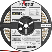 Лента светодиодна белая Navigator 71410 NLS-3528WW120-9.6-IP20-12V R5